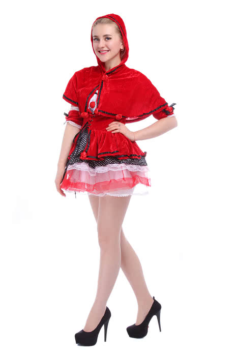 Little Red Riding Hood Christmas Cospaly Costume