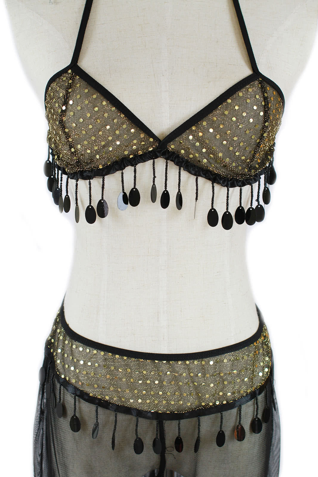 Black Genie Halloween Costumes of the Style of Women's Wear  Dance Clothes
