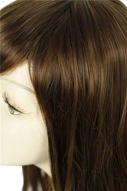 Hight Quality Midum Long Fashion Wig Brown Wave Women Hair