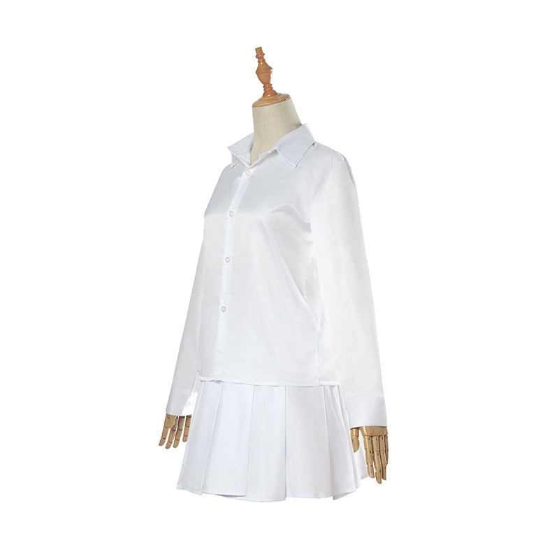 The Promised Neverland  Emma  White Shirt Skirt Cosplay Costume