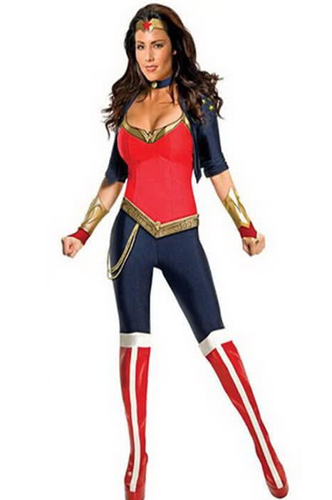 Sexy Jumpsuit Supergirl Halloween Cosplay Costumes