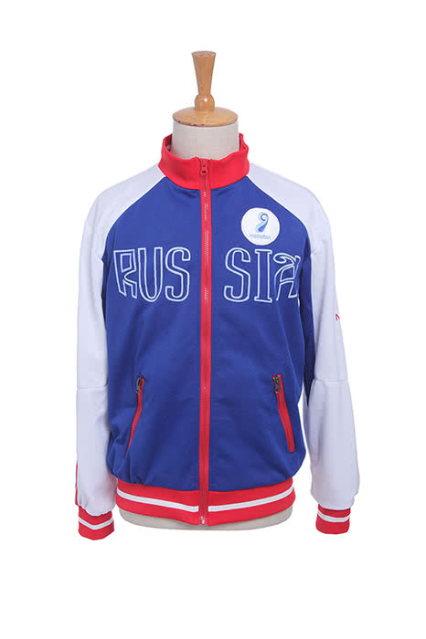 Yuri on Ice Yuri Plisetsky Blue Sportswear Coat  Cosplay Costumes