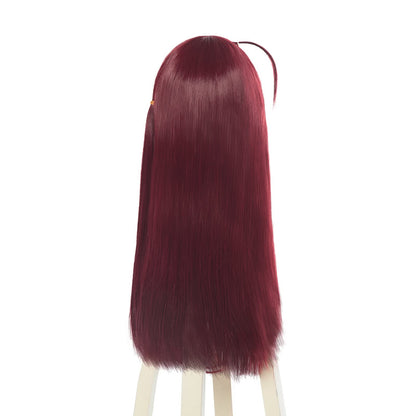 ZOMBIE LAND SAGA Minamoto Sakura Red Long Cosplay Wigs