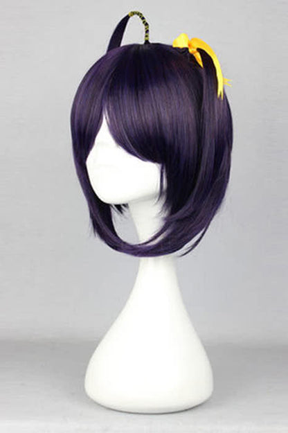 New arrive 30cm short dark purple Anime cosplay hair party wigs