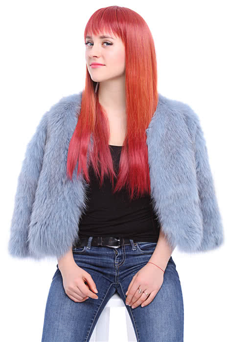 60cm Long Orange Anime Straight Cosplay Party Wig