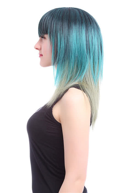 45cm Medium Mixed Color Cosplay Hair Wig