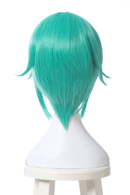 Houseki no Kuni Phos Cosplay Wigs Land of the Lustrous Short Green Synthetic Anime Wigs