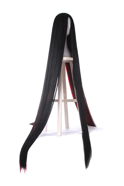 Land of the Lustrous Houseki no Kuni Bort Very Long Black Mixed Red Special Anime Cosplay Wigs