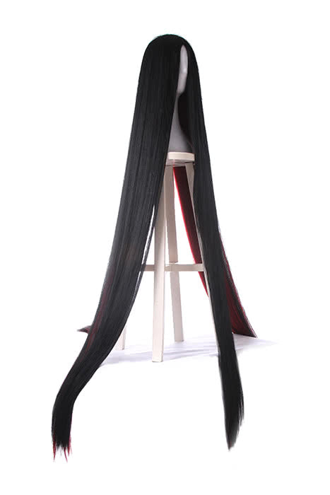 Land of the Lustrous Houseki no Kuni Bort Very Long Black Mixed Red Special Anime Cosplay Wigs
