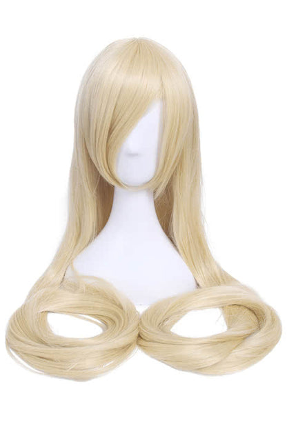 Chobits Chii Supper Long Straight Beige Blonde Anime Cosplay Wigs