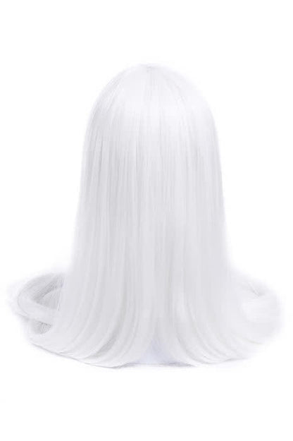 150cm Supper Long Straight White Silver Cosplay Party Wigs