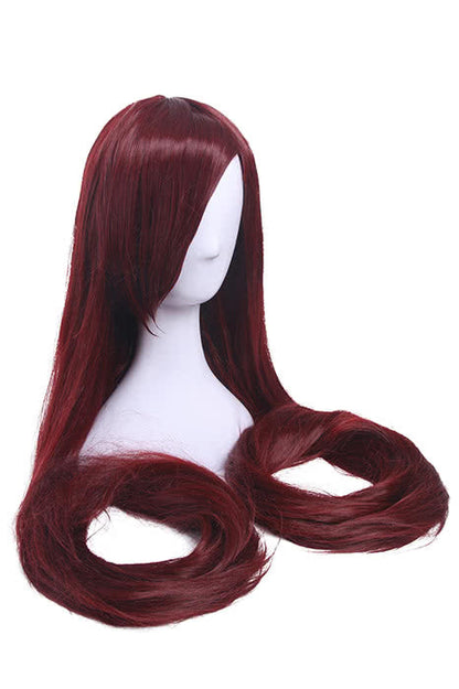 100cm Supper Long Straight Wine Red Cosplay Party Wigs