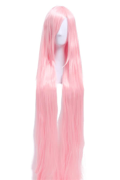 150cm Supper Long Straight Light Pink Cosplay Party Wigs