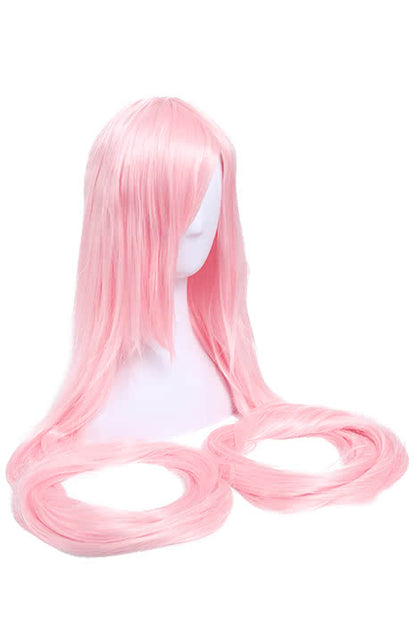 150cm Supper Long Straight Light Pink Cosplay Party Wigs