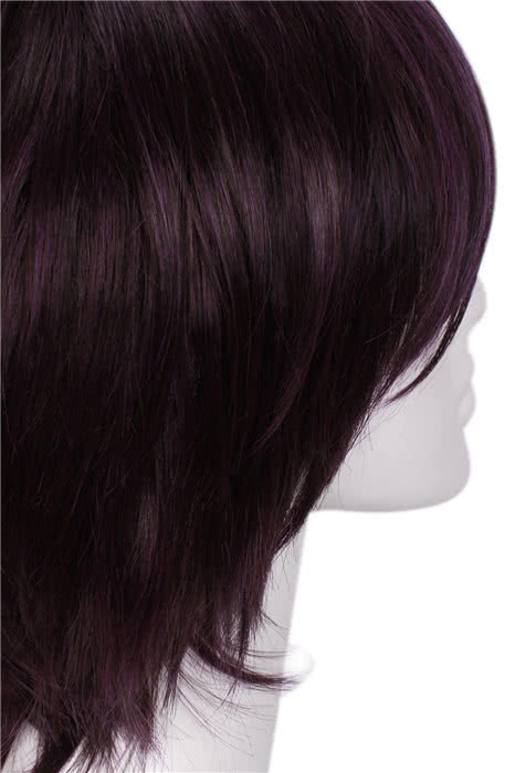 Fashion 25cm Short Black Mixed Wine Purple Noragami Yato Cartoon Roleplay Cosplay Wig