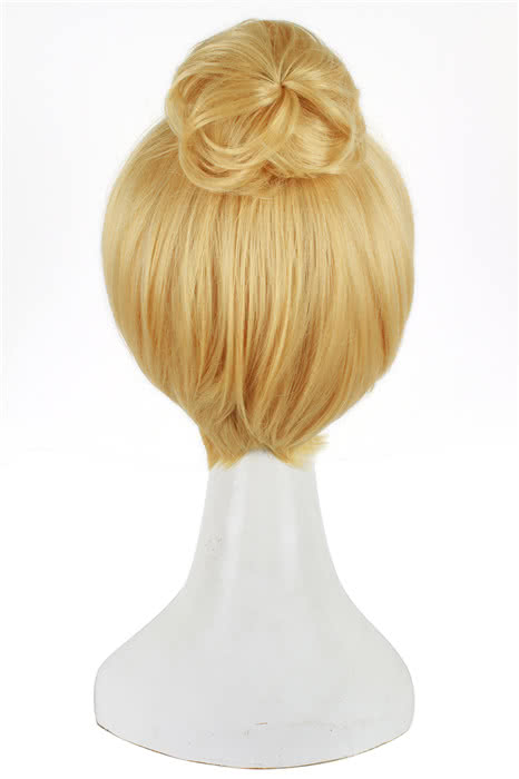 Fairy Tinker Bell Medium Long Blonde Female Cosplay Wigs