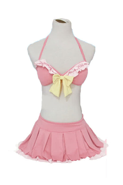 Eromanga Sensei Izumi Sagiri Anime Pink Swimsuit Cosplay Costumes